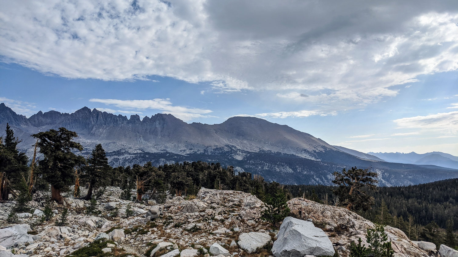 The Kaweah Mountain Range